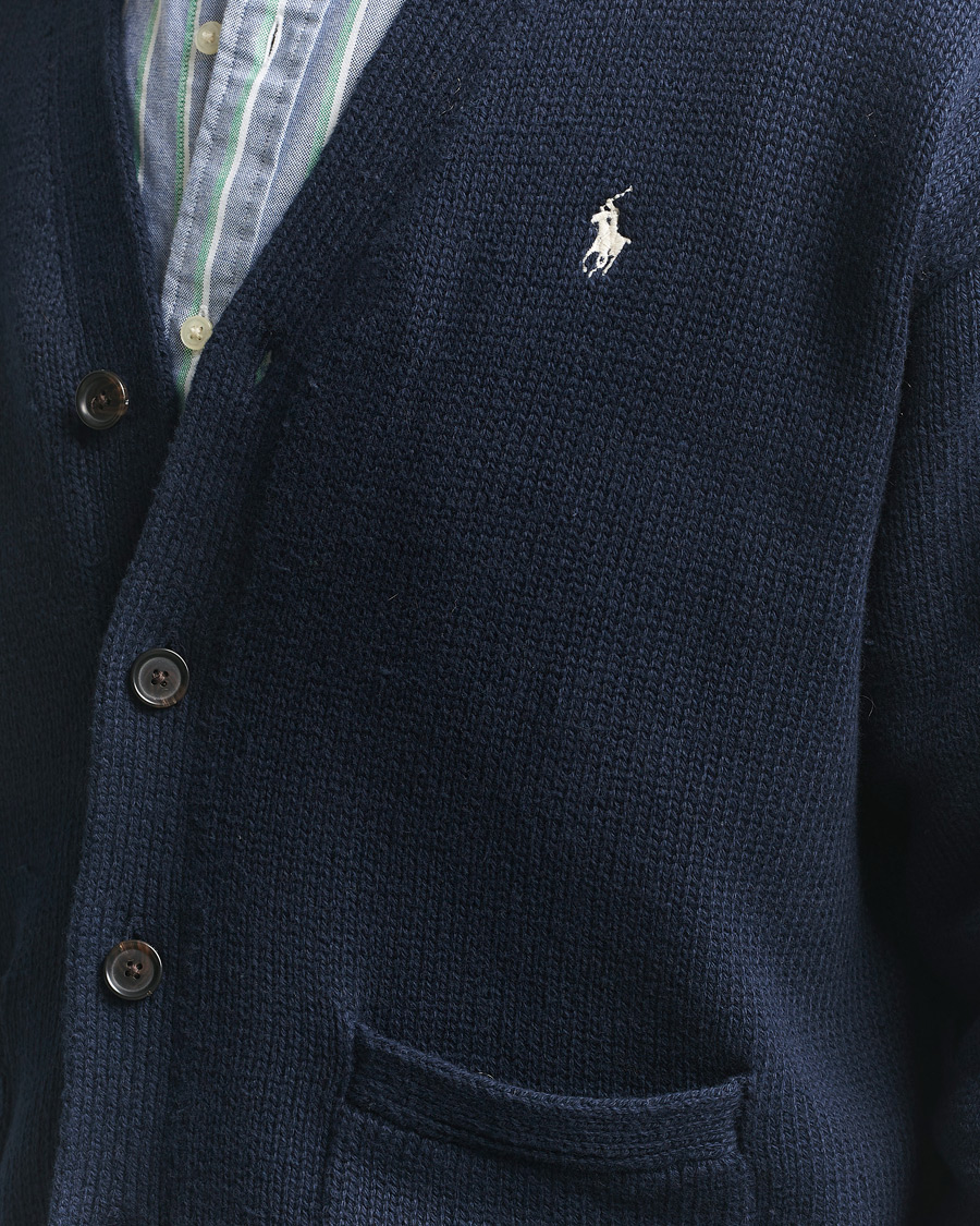Men | Sweaters & Knitwear | Polo Ralph Lauren | Cotton Cardigan Hunter Navy