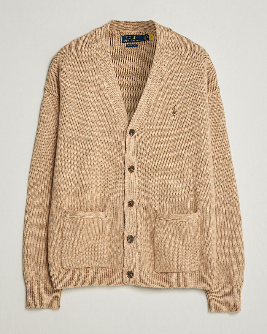 Men | Sweaters & Knitwear | Polo Ralph Lauren | Cotton Cardigan Camel Melange