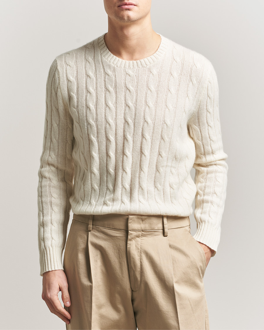 Men | Sweaters & Knitwear | Polo Ralph Lauren | Cashmere Sweater Cream