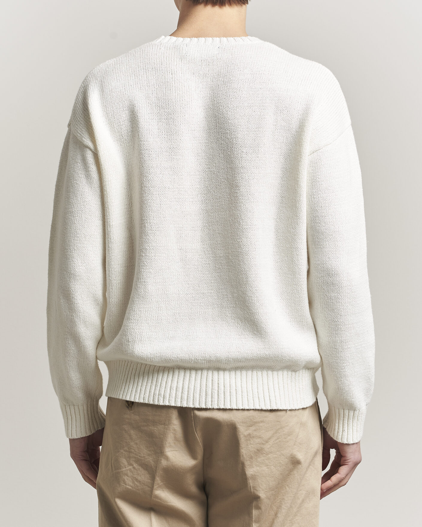 Men | Sweaters & Knitwear | Polo Ralph Lauren | Linen Blend Sweater Deckwash White