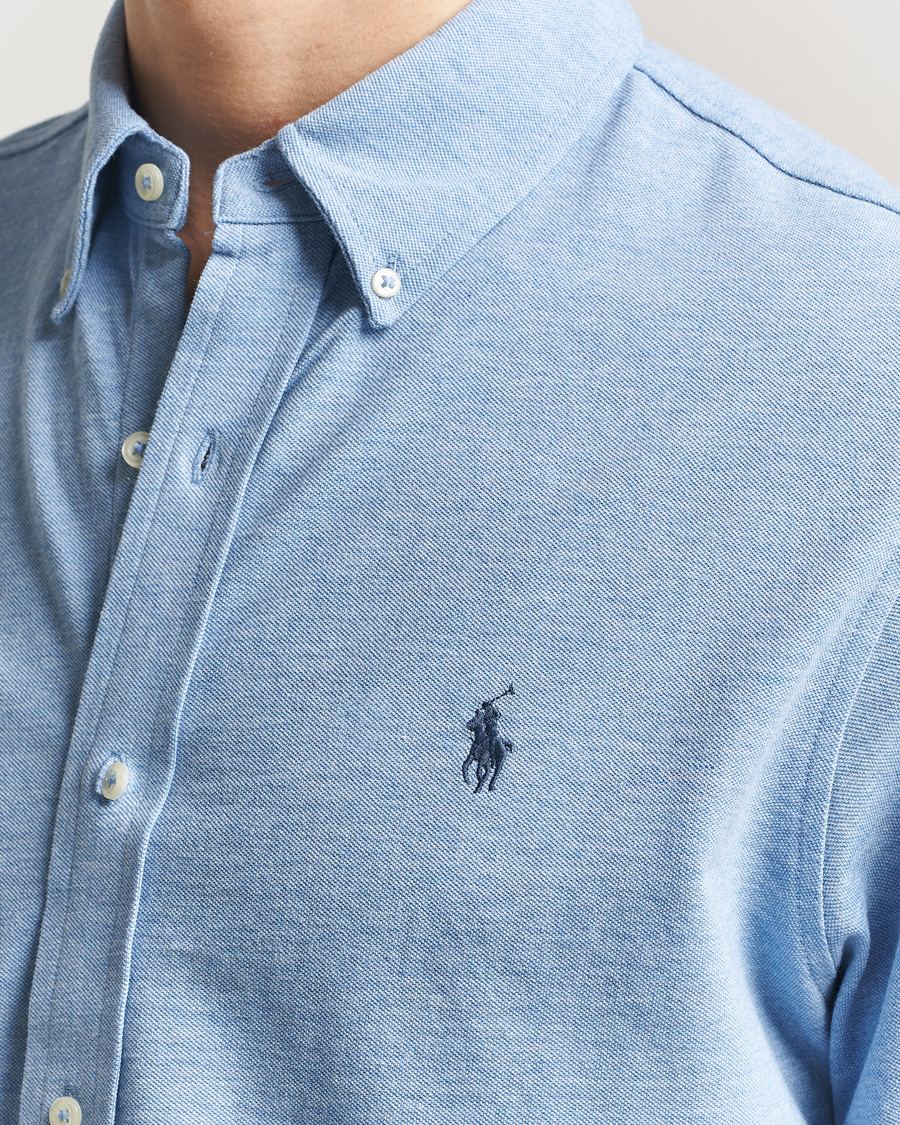 Men | Shirts | Polo Ralph Lauren | Featherweight Mesh Shirt Isle Heather