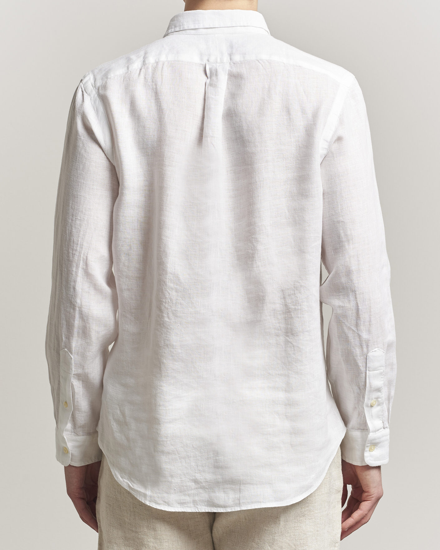 Men | Shirts | Polo Ralph Lauren | Slim Fit Linen Shirt White