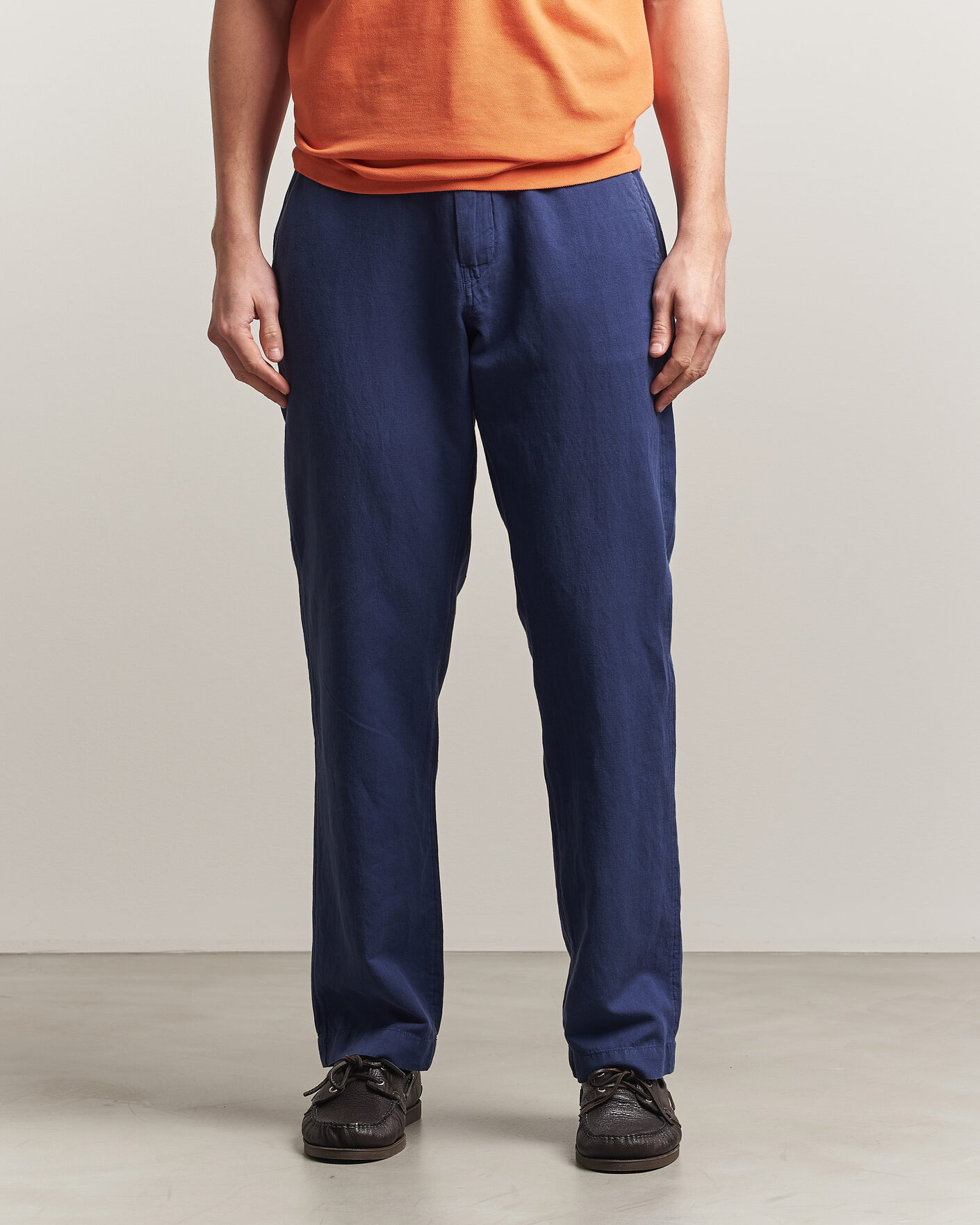 Men | Trousers | Polo Ralph Lauren | Linen Cotton Pants New Classic Navy