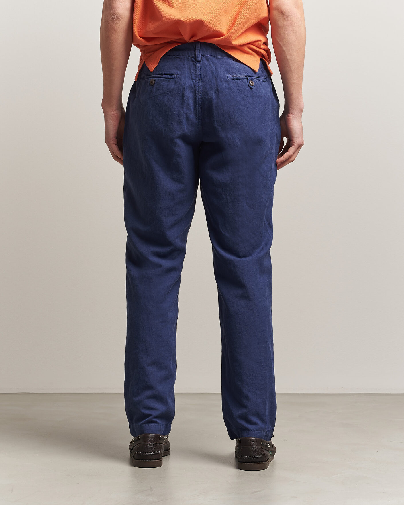 Men | Trousers | Polo Ralph Lauren | Linen Cotton Pants New Classic Navy