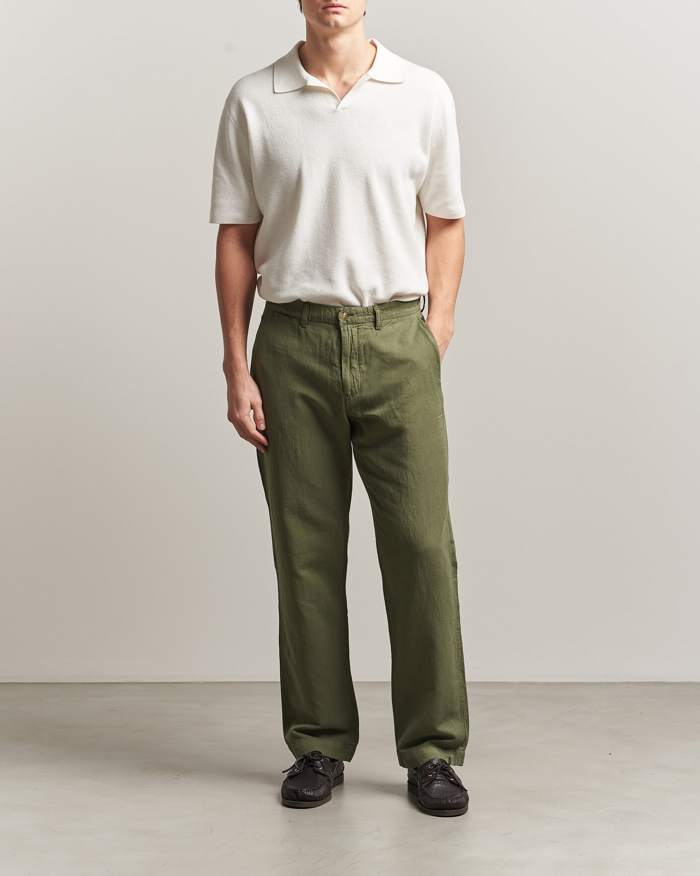 ワークパンツ/カーゴパンツ POLO RALPH LAUREN / STRIPE LINEN PANTS Polo Ralph Lauren Linen Cotton Pants Garden Trail at CareOfCarl.com