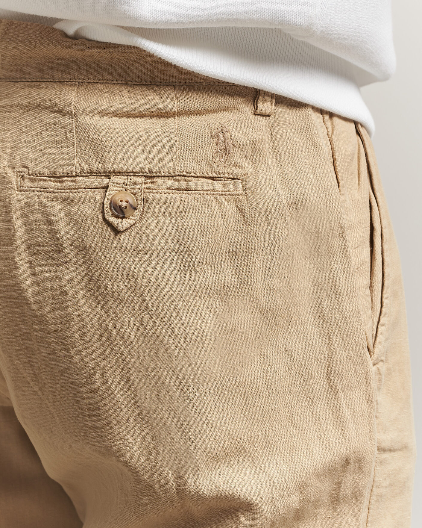 Polo Ralph Lauren Linen Cotton Pants Coastal Beige at CareOfCarl.com