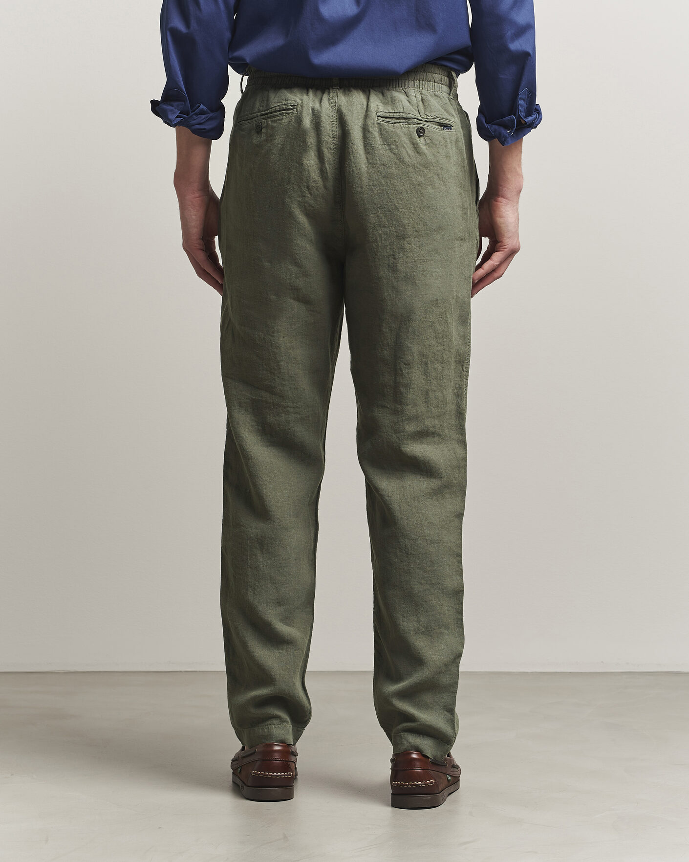 Men | Trousers | Polo Ralph Lauren | Prepster Linen Trousers New Olive