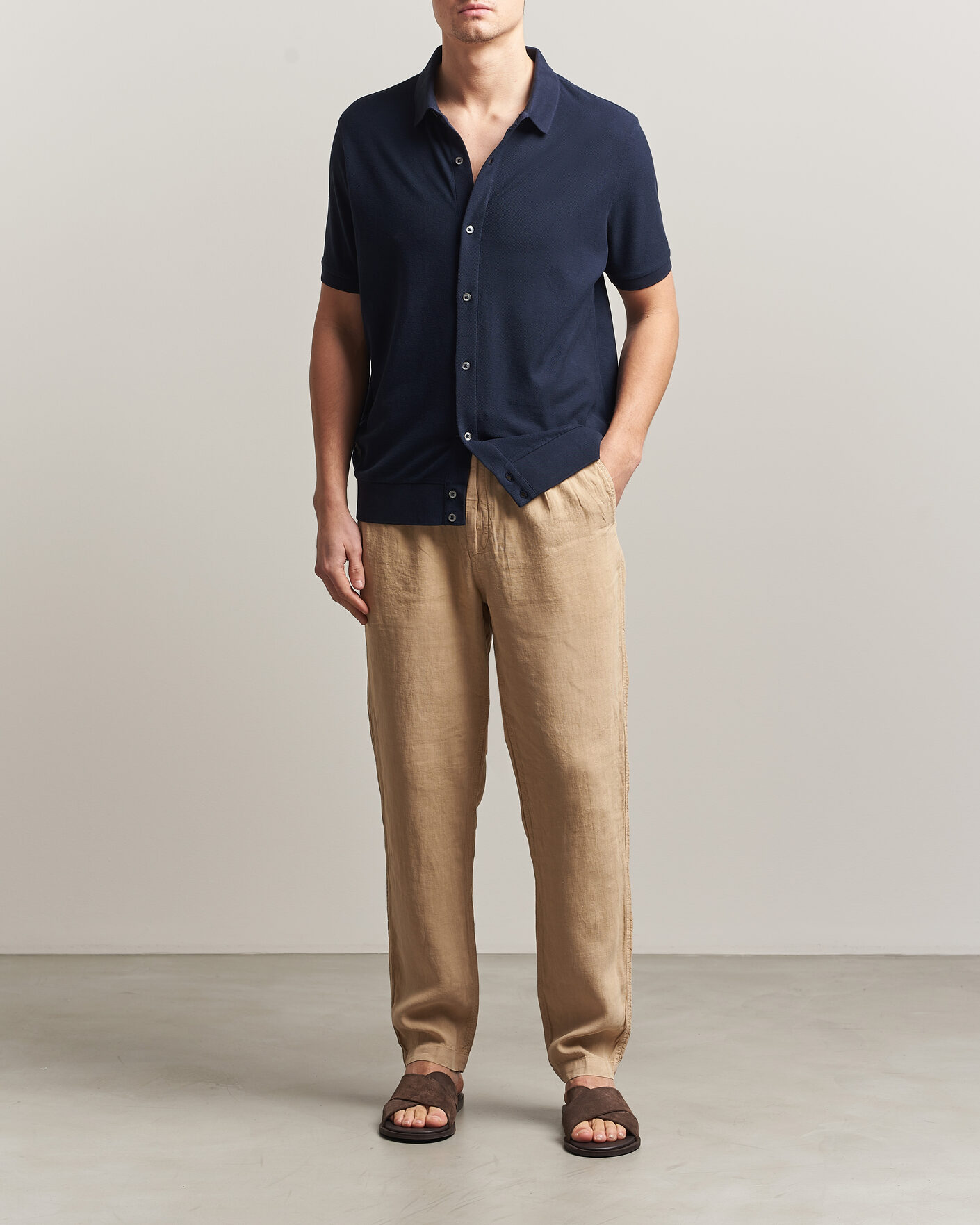 Men | Trousers | Polo Ralph Lauren | Prepster Linen Trousers Classic Khaki