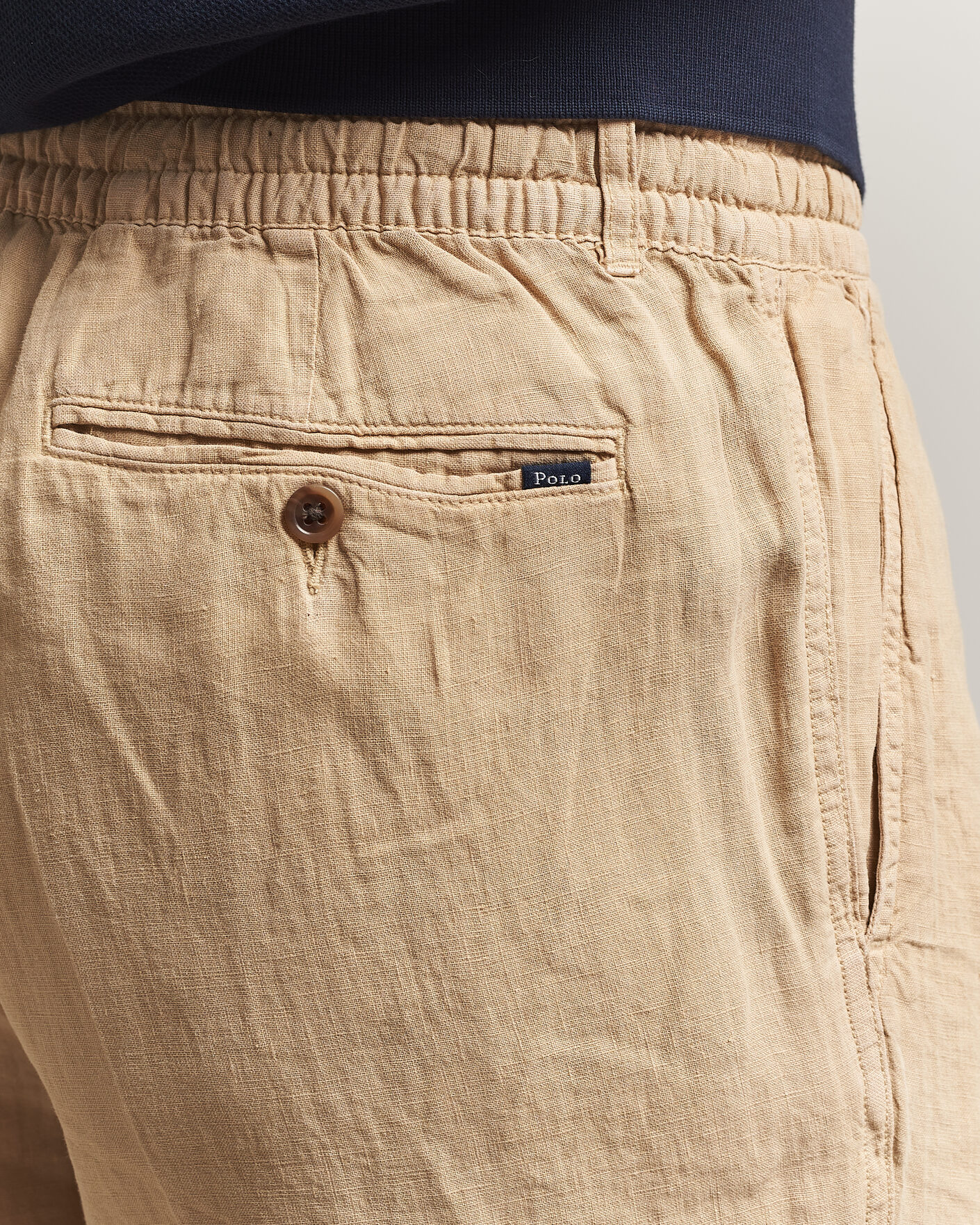 Men | Trousers | Polo Ralph Lauren | Prepster Linen Trousers Classic Khaki