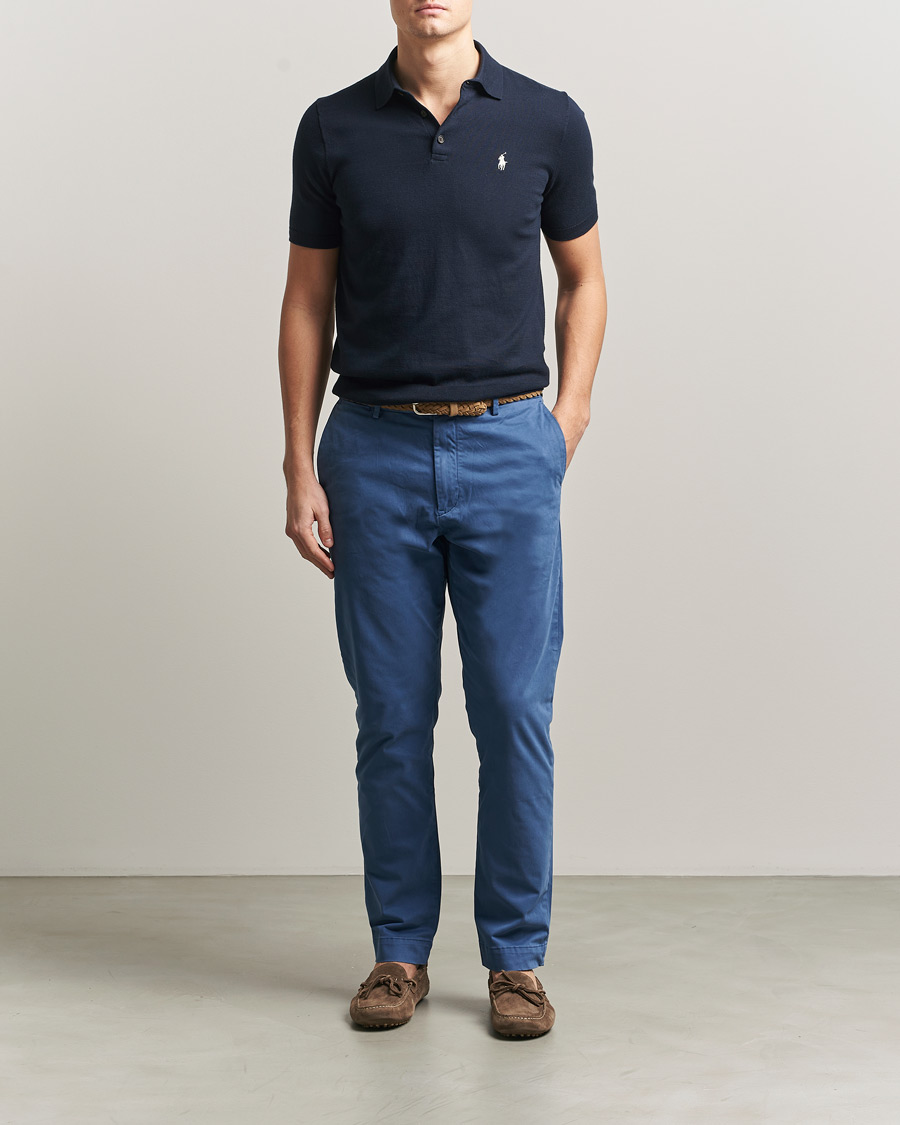 Men | Trousers | Polo Ralph Lauren | Jarrett Satin Chinos Night Navy
