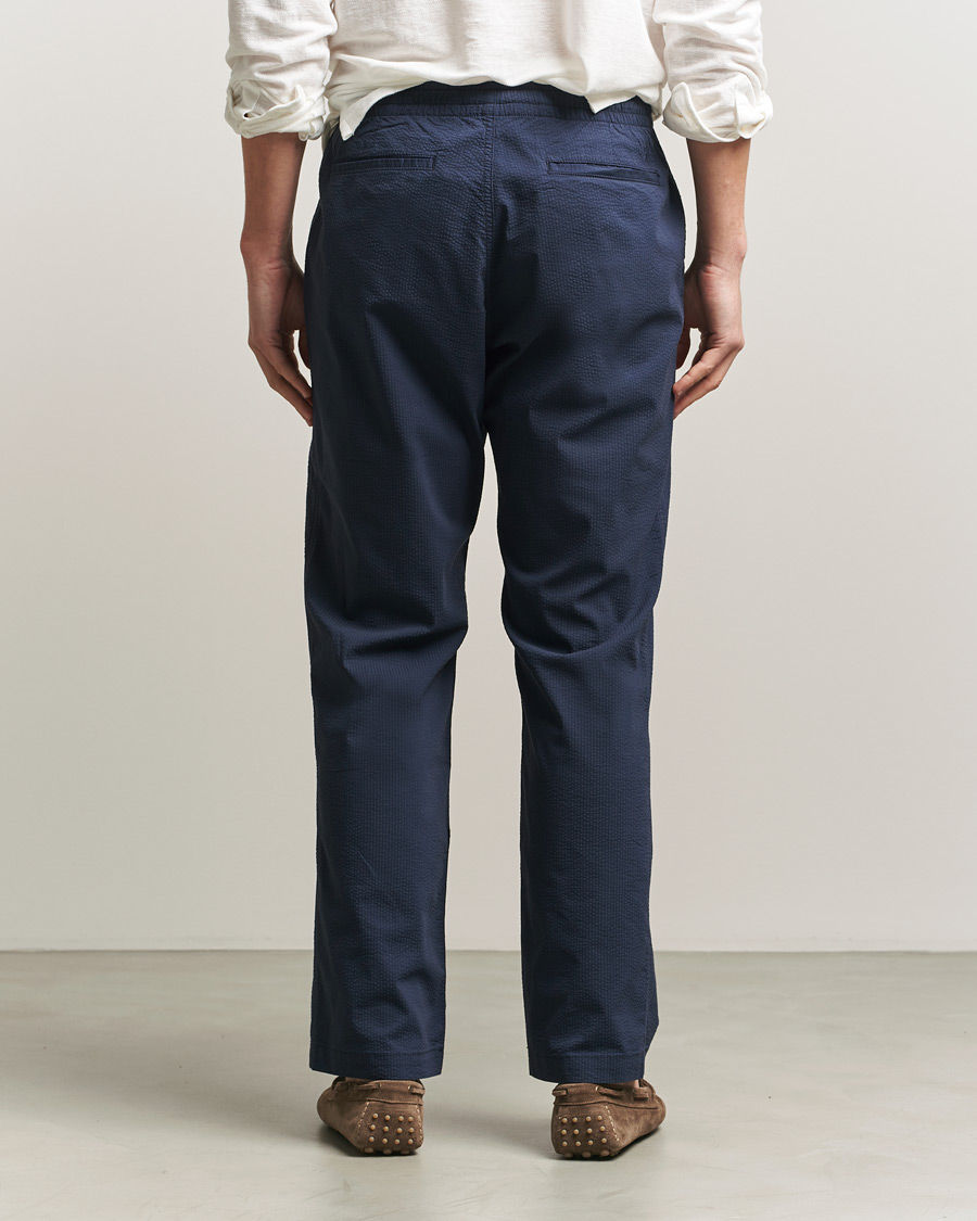 Men | Trousers | Polo Ralph Lauren | Seersucker Pants Newport Navy