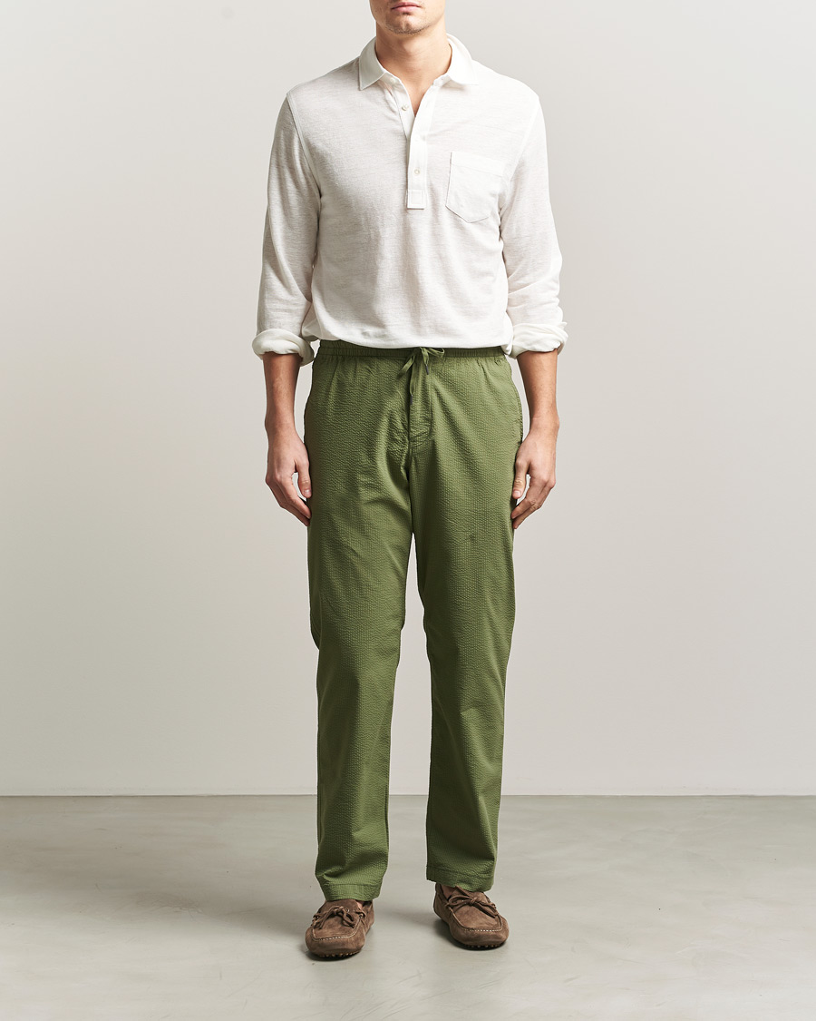 Polo Ralph Lauren Seersucker Pants Supply Olive at CareOfCarl.com
