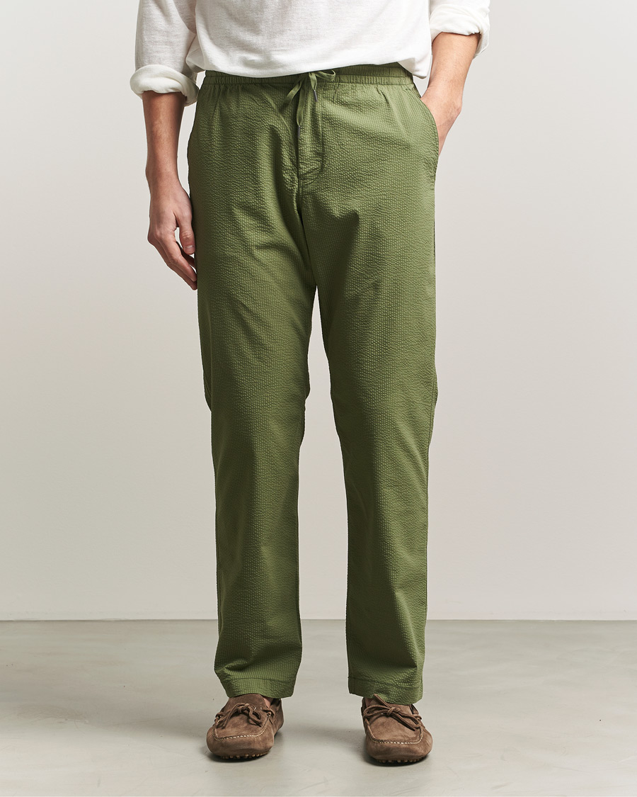 Polo Ralph Lauren Seersucker Pants Supply Olive at CareOfCarl.com
