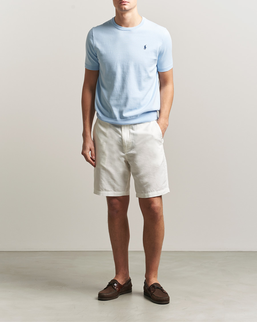 Men | Shorts | Polo Ralph Lauren | Cotton/Linen Shorts Deckwash White