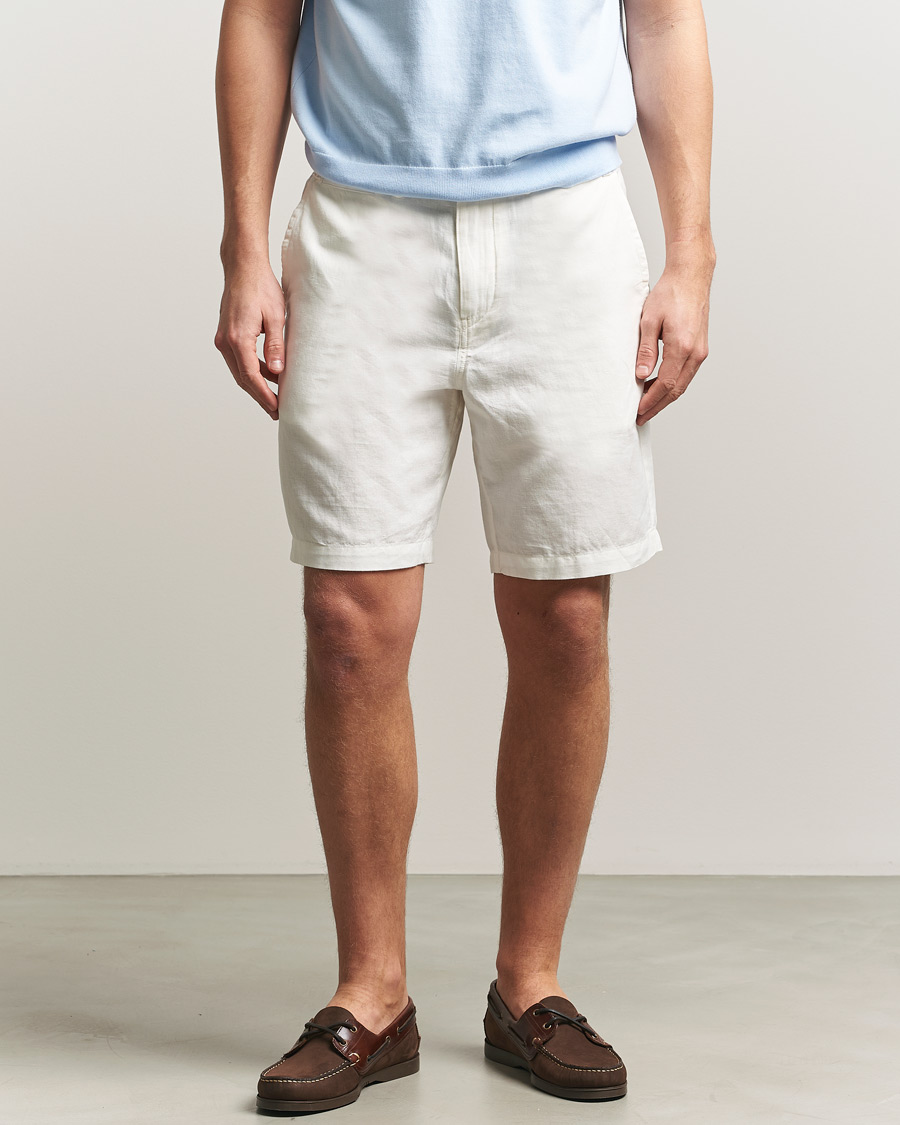 Men | Shorts | Polo Ralph Lauren | Cotton/Linen Shorts Deckwash White