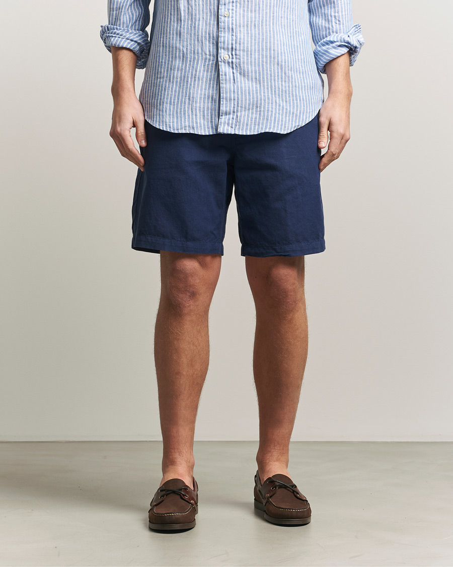 Men | Shorts | Polo Ralph Lauren | Cotton/Linen Shorts Spring Navy