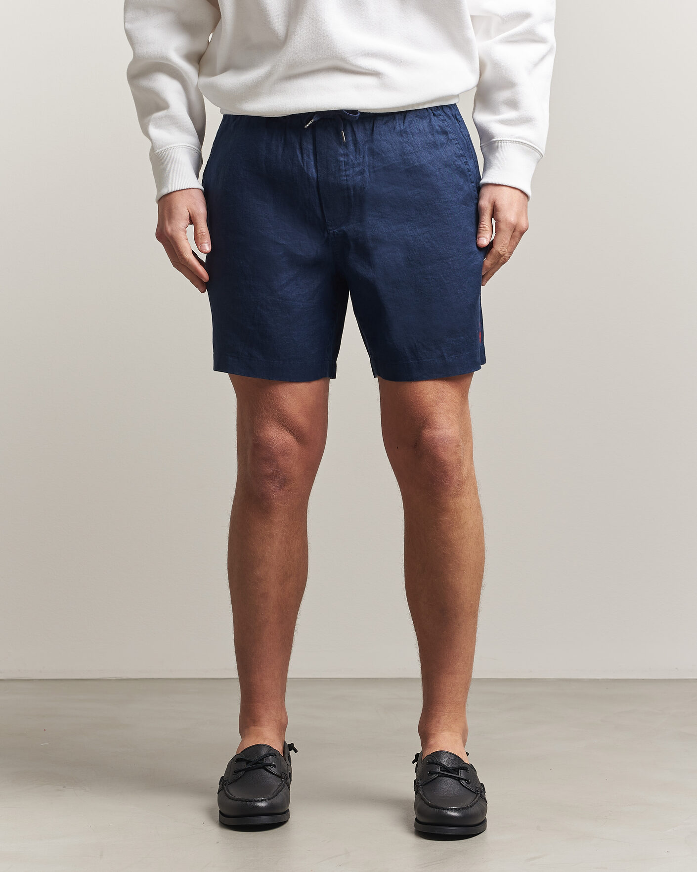 Men | Shorts | Polo Ralph Lauren | Dyed Linen Shorts Newport Navy