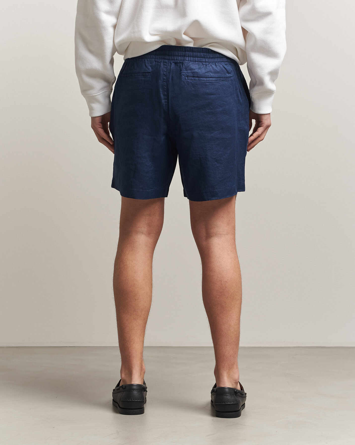 Men | Shorts | Polo Ralph Lauren | Dyed Linen Shorts Newport Navy