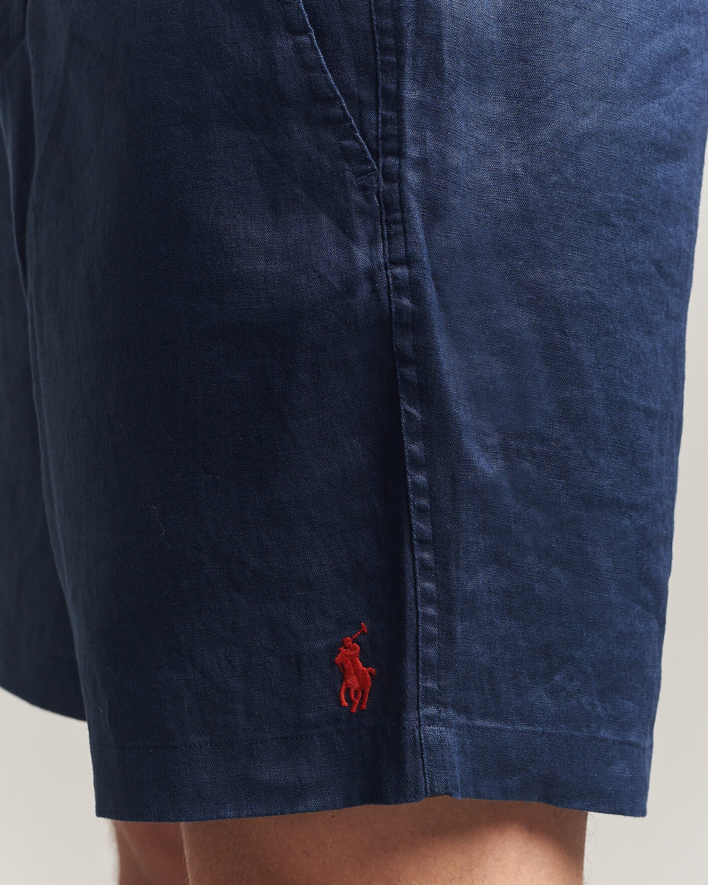 Men | Shorts | Polo Ralph Lauren | Dyed Linen Shorts Newport Navy