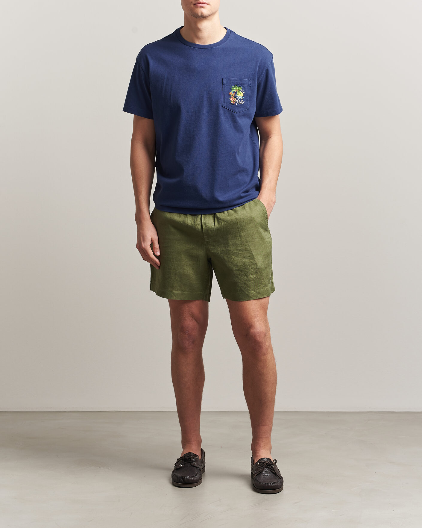 Men | Shorts | Polo Ralph Lauren | Dyed Linen Shorts Garden Trail