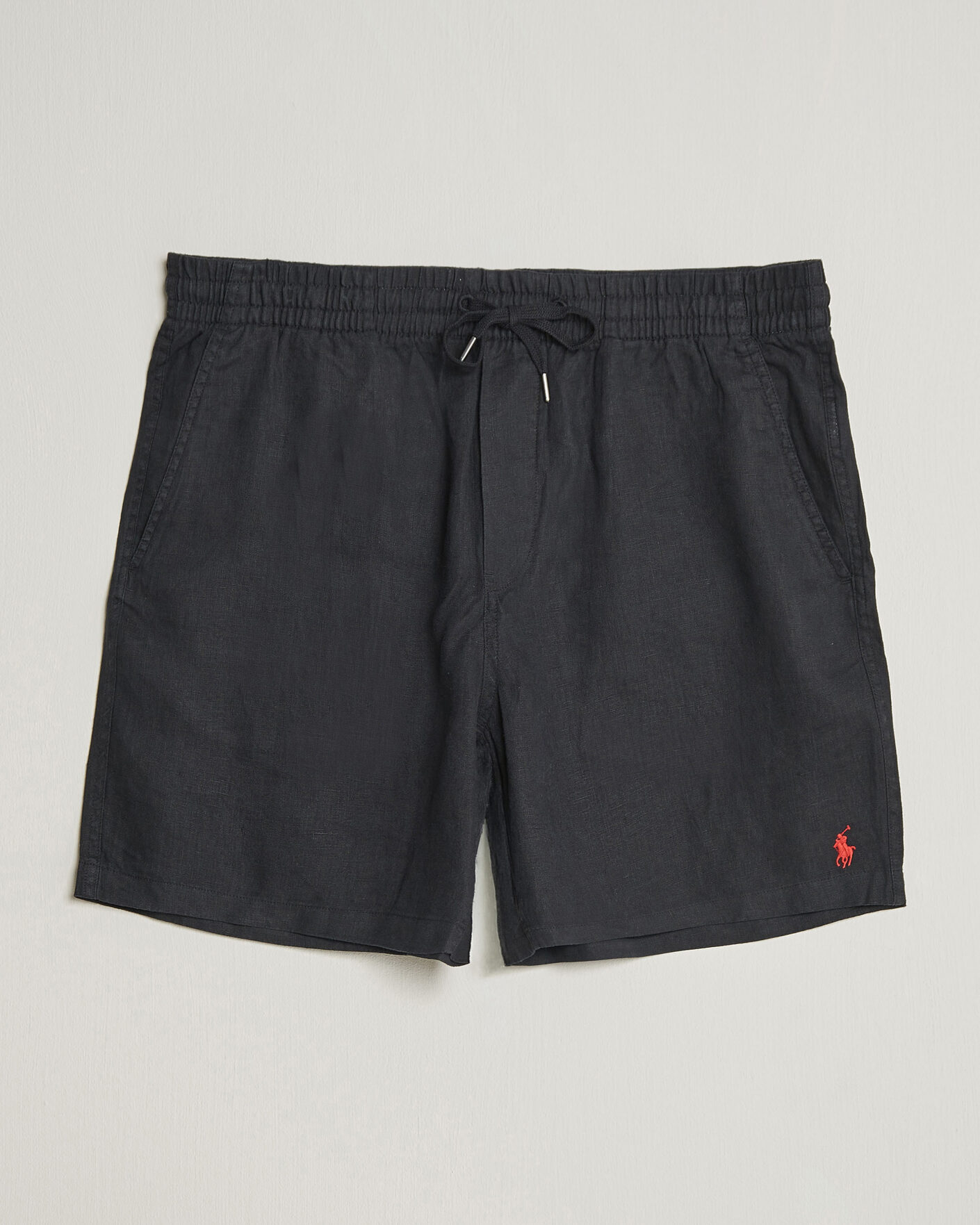 Men | Shorts | Polo Ralph Lauren | Dyed Linen Shorts Polo Black