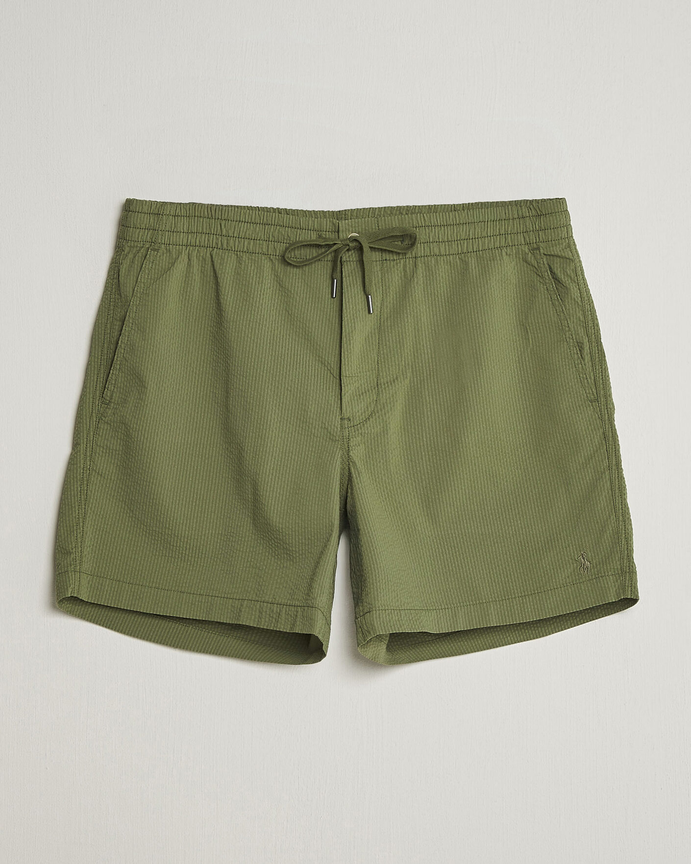 Polo Ralph Lauren Seersucker Shorts Supply Olive at CareOfCarl.com
