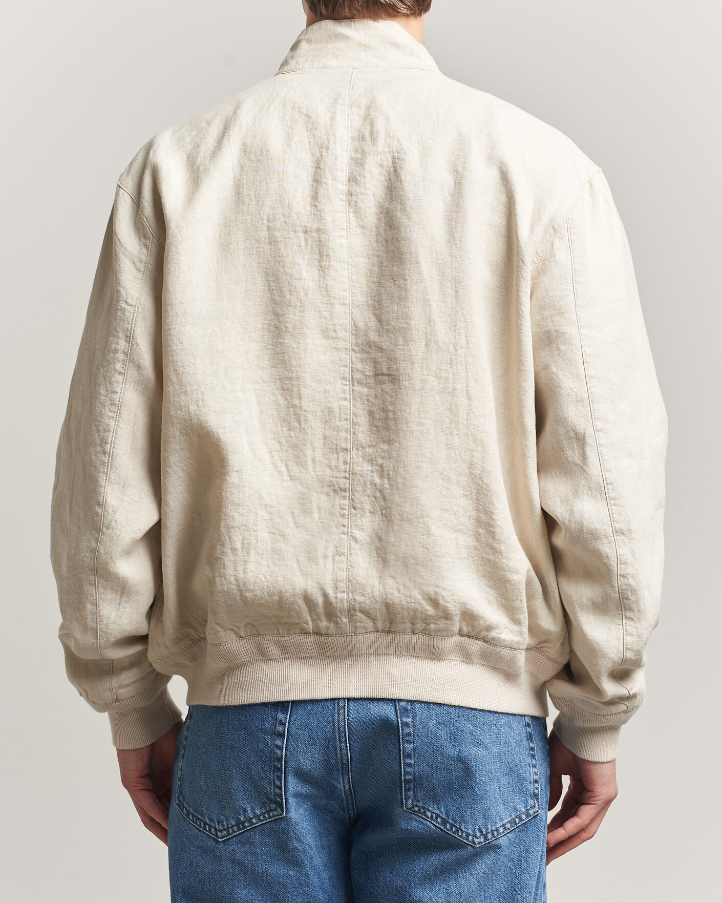 Men | Coats & Jackets | Polo Ralph Lauren | Linen Herringbone Windbreaker Basic Sand