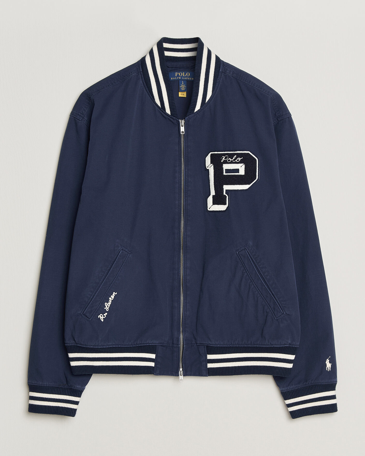 Men | Coats & Jackets | Polo Ralph Lauren | Rustic Canvas Bomberjacket Newport Navy