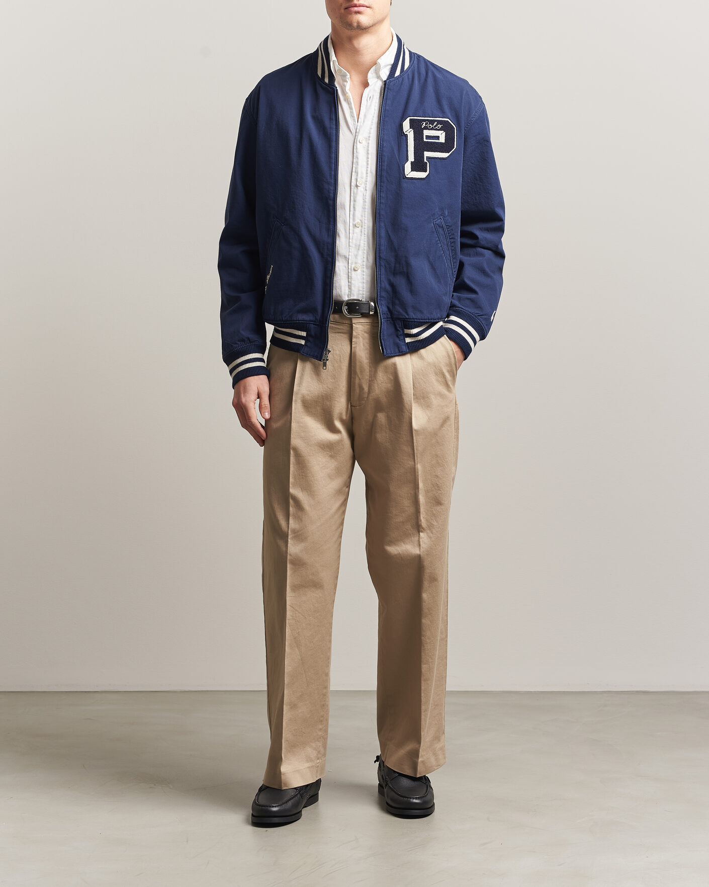 Men | Coats & Jackets | Polo Ralph Lauren | Rustic Canvas Bomberjacket Newport Navy