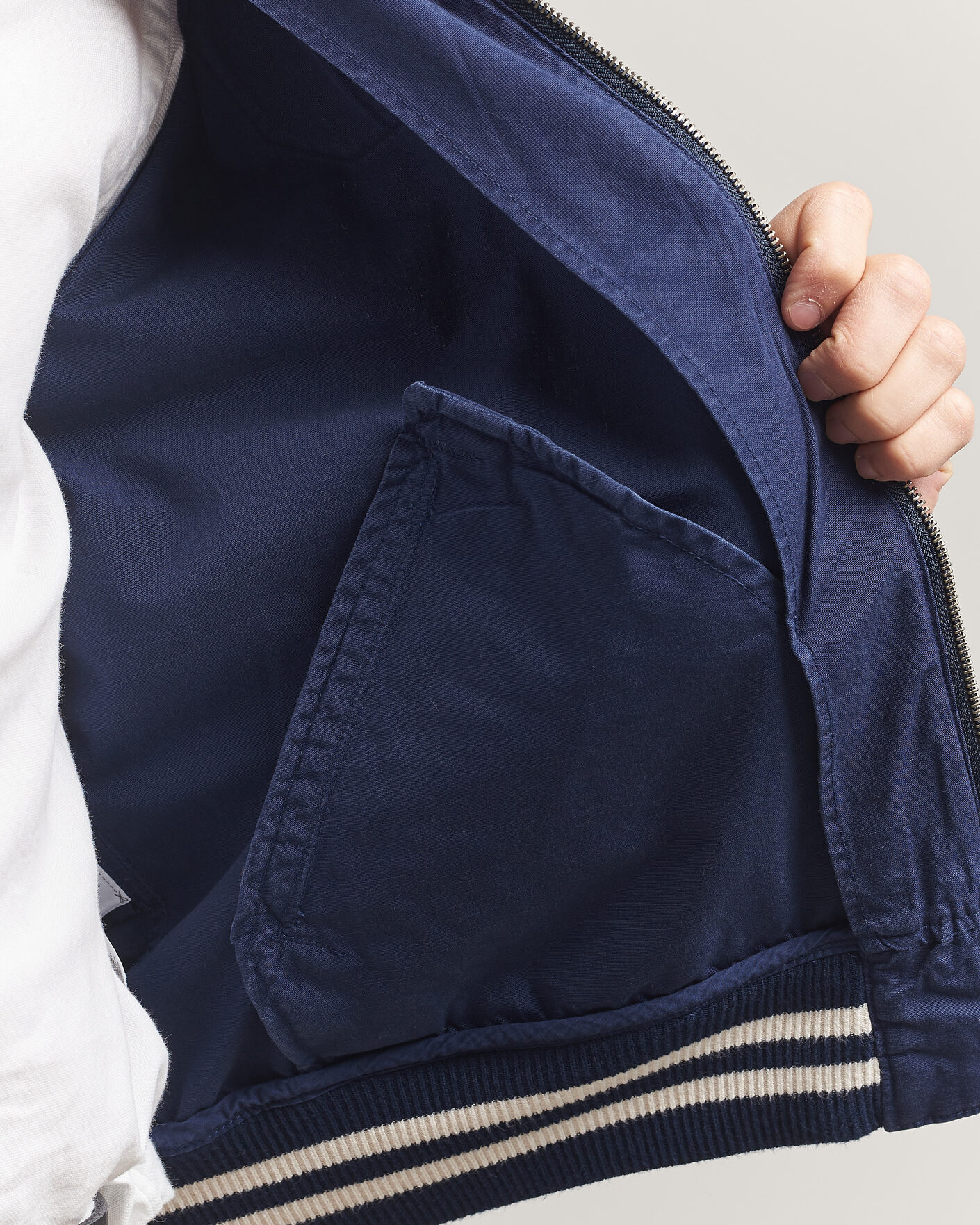 Men | Coats & Jackets | Polo Ralph Lauren | Rustic Canvas Bomberjacket Newport Navy