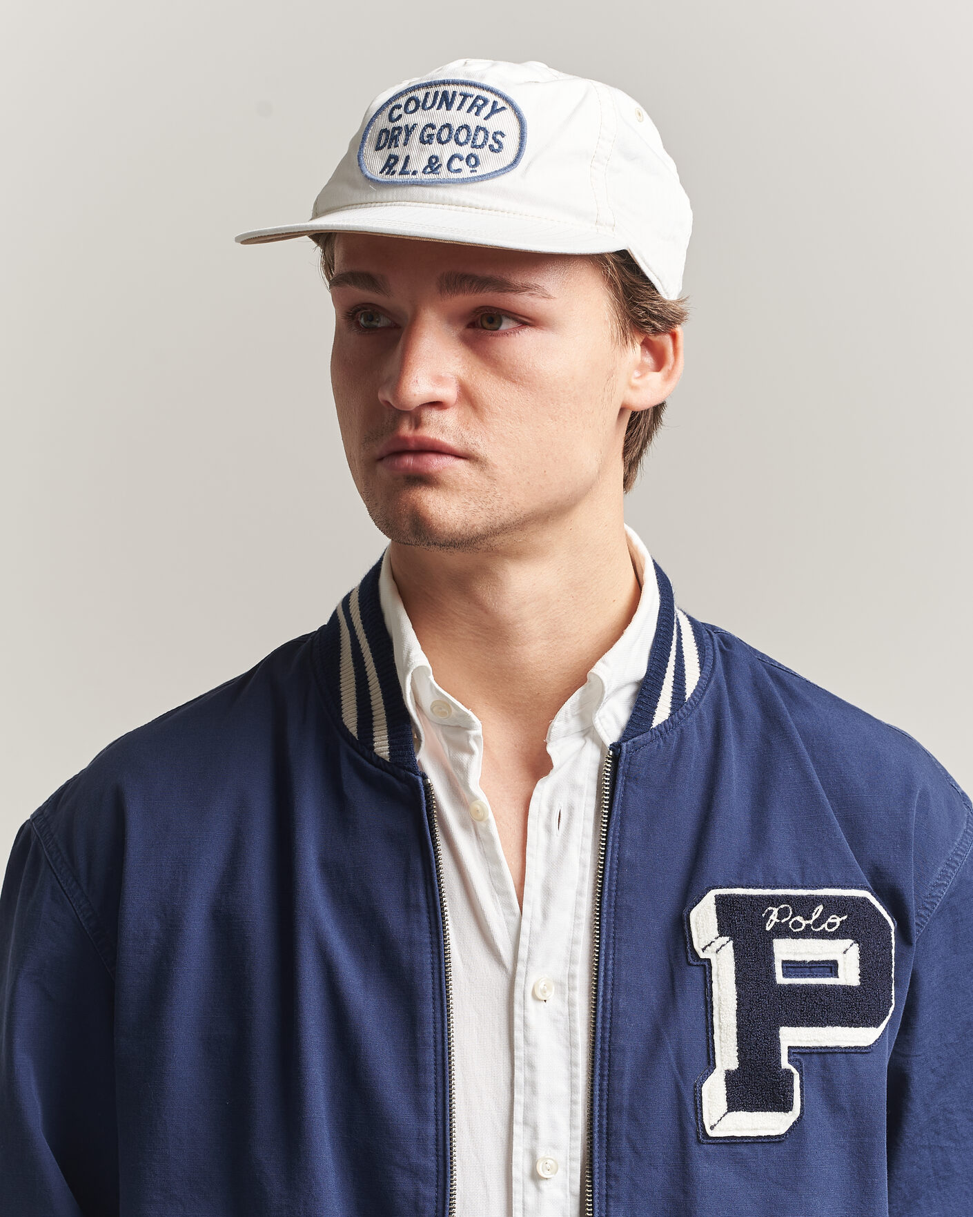Men | Hats & Caps | Polo Ralph Lauren | Cotton Herringbone Cap White