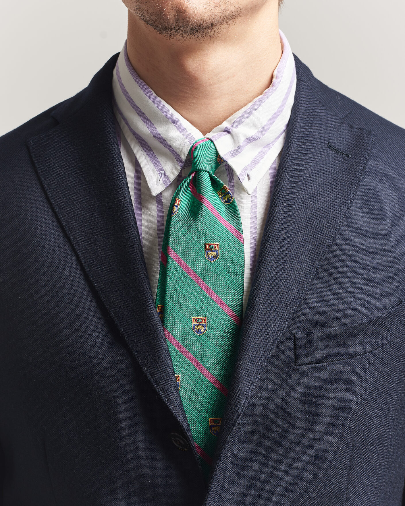 Men | Ties | Polo Ralph Lauren | Elephant Palm Club Tie Green