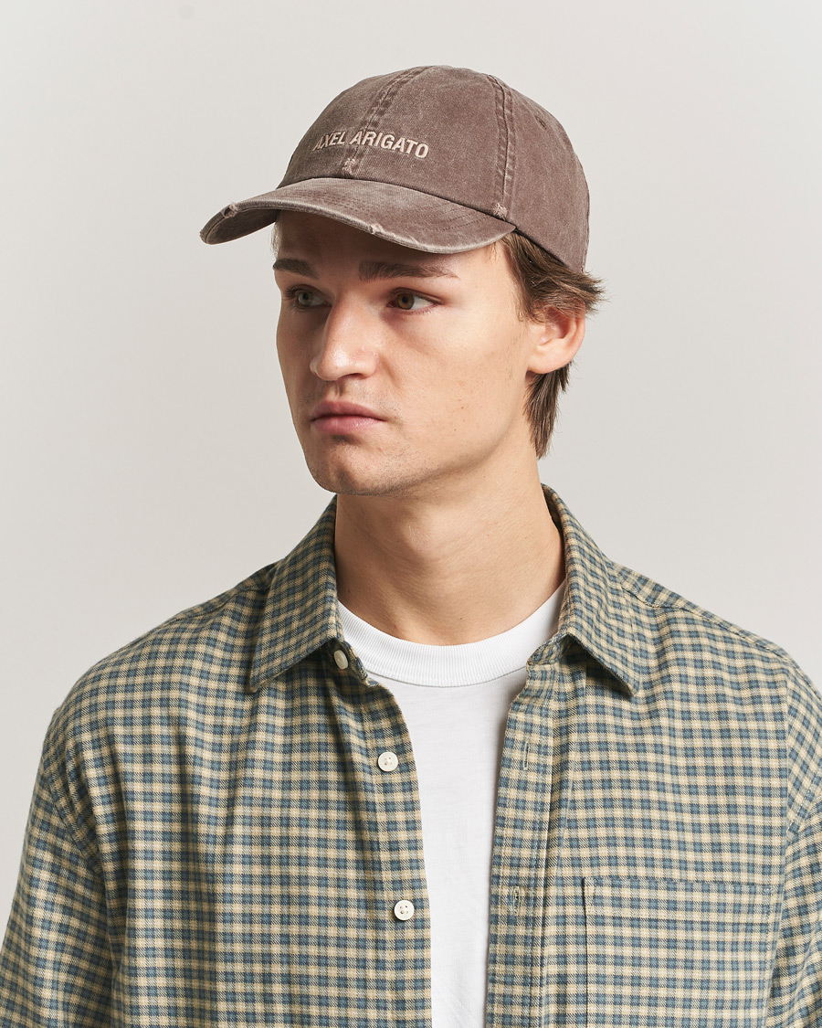 Men | Hats & Caps | Axel Arigato | AA Logo Cap Washed Brown