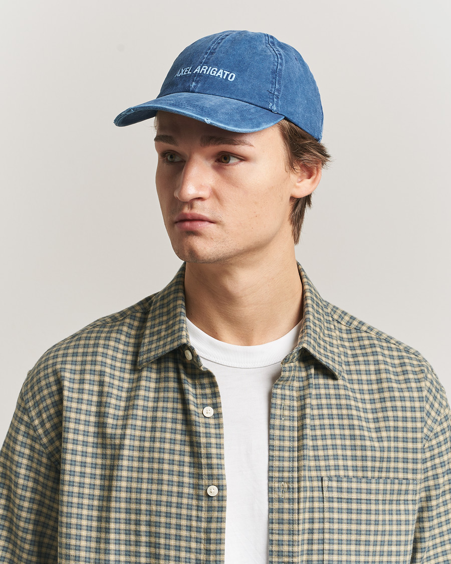 Men | Hats & Caps | Axel Arigato | AA Logo Cap Washed Blue