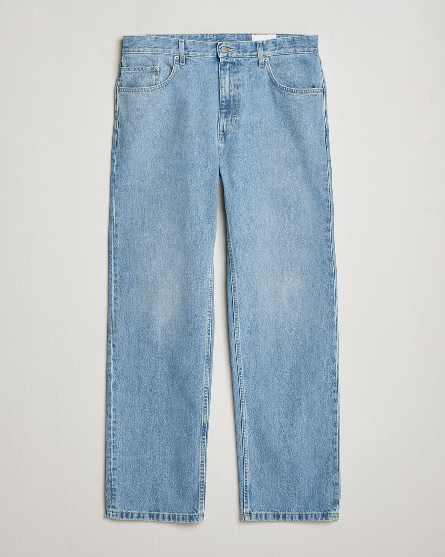 Axel Arigato Archive Straight Fit Jeans Light Blue at CareOfCarl.com