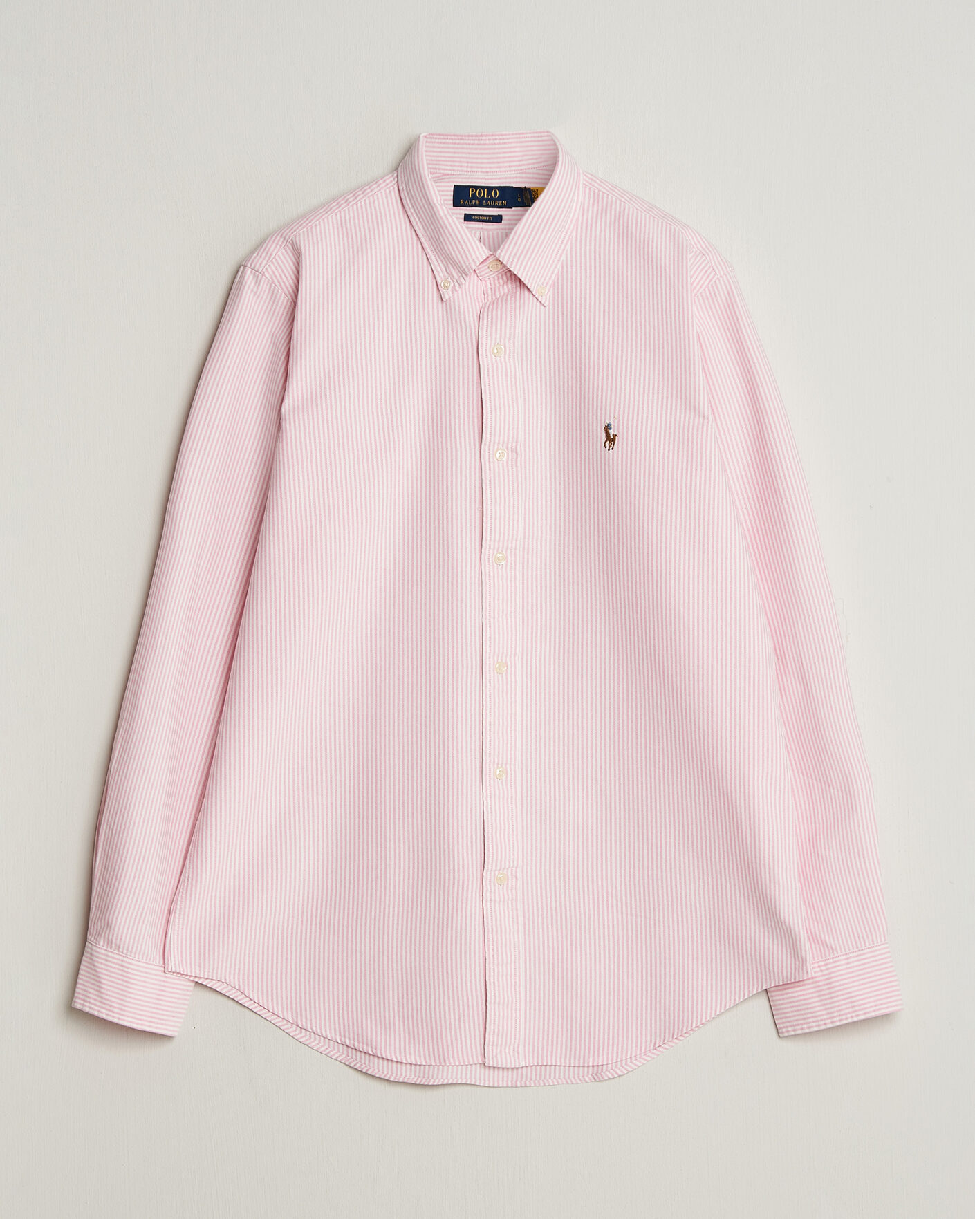 極美品POLO RALPH LAURENストライプピンクリボンAライン ワンピース