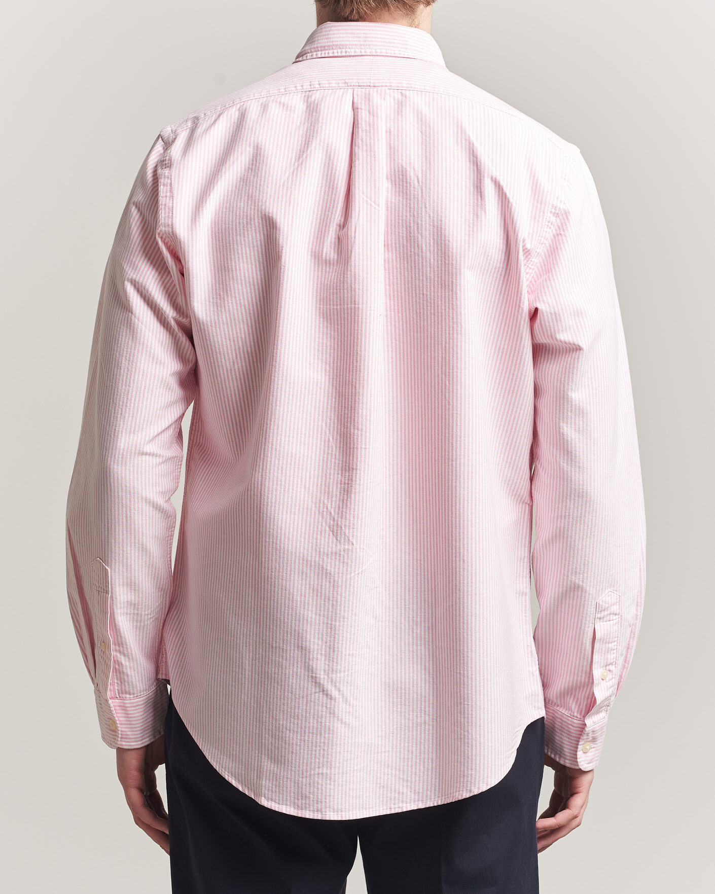 Men | Shirts | Polo Ralph Lauren | Custom Fit Micro Striped Oxford Shirt Pink