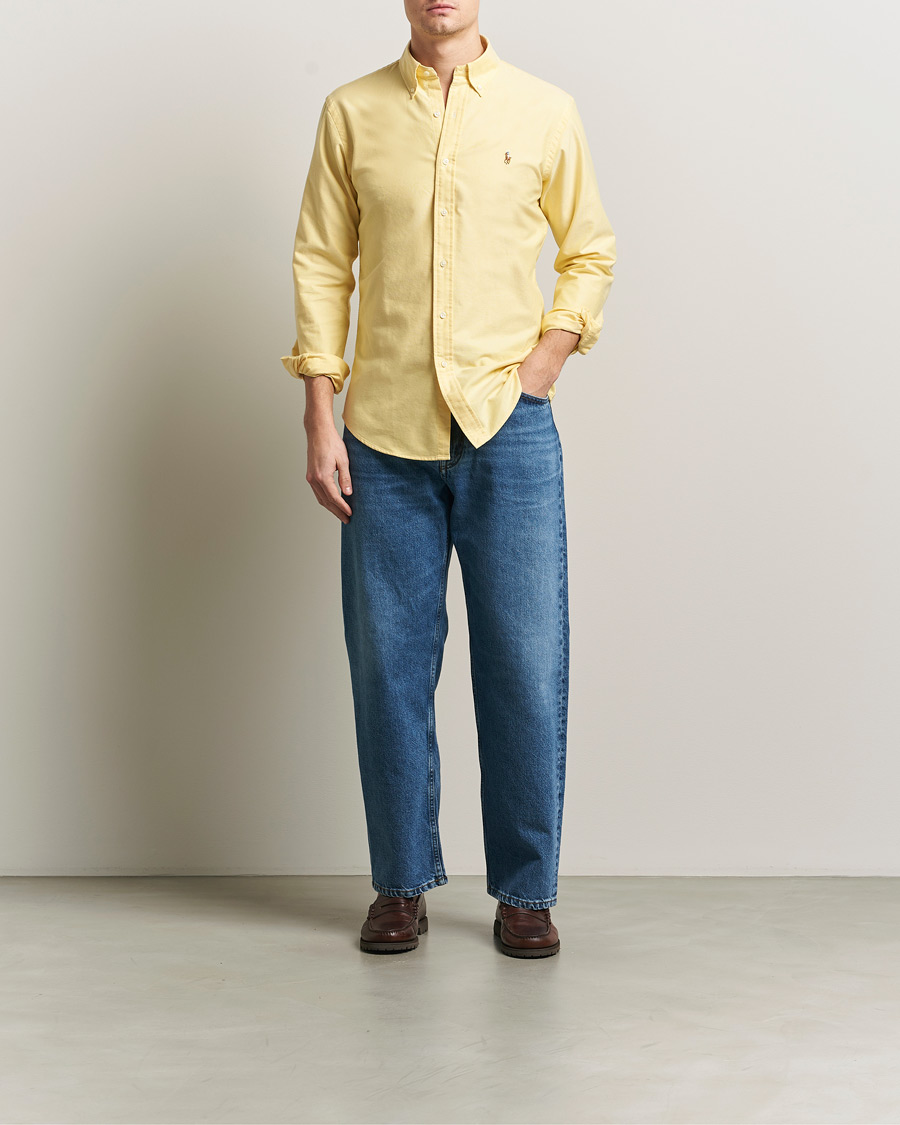 Men | Shirts | Polo Ralph Lauren | Custom Fit Oxford Shirt Yellow