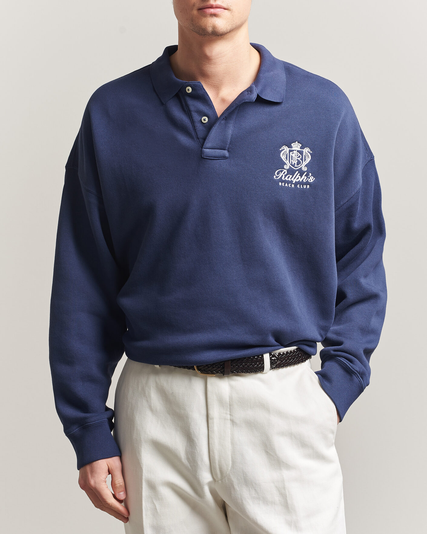 Men | Sweaters & Knitwear | Polo Ralph Lauren | Ralph's Beach Club Sweater Dark Cobalt