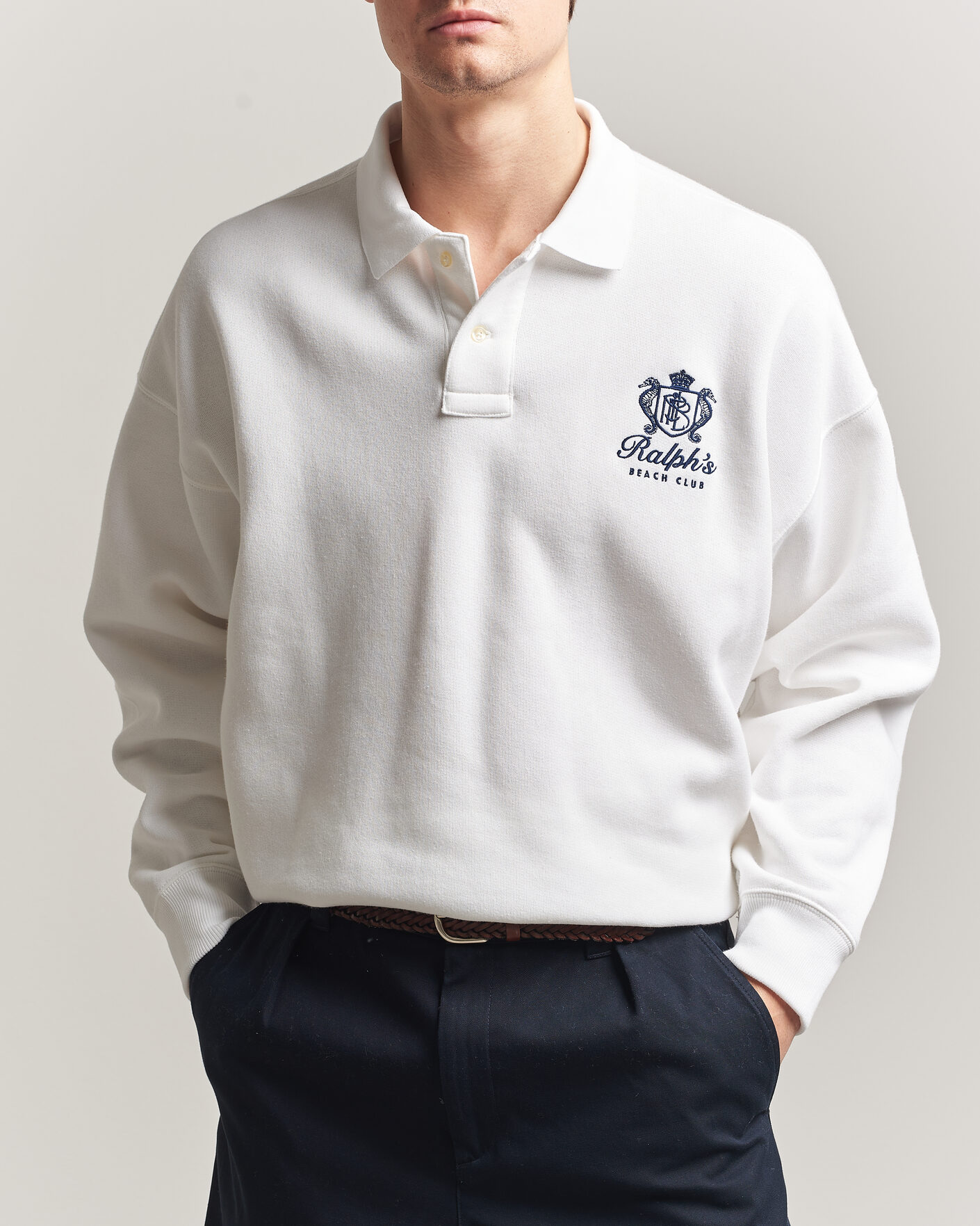 Polo Ralph Lauren Ralph's Beach Club Sweater White at CareOfCarl.com