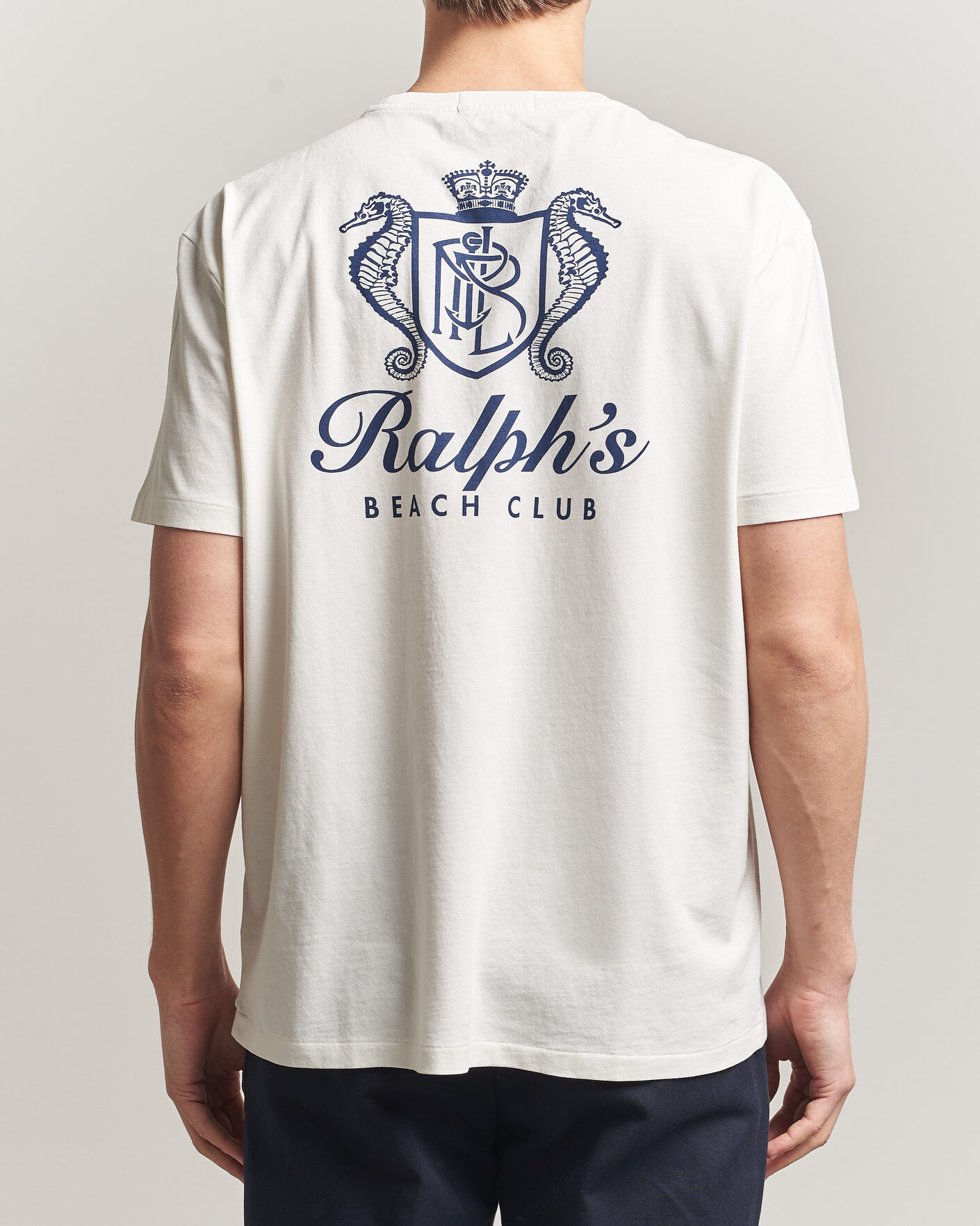 Men | T-Shirts | Polo Ralph Lauren | Ralph's Beach Club Back Print Tee White