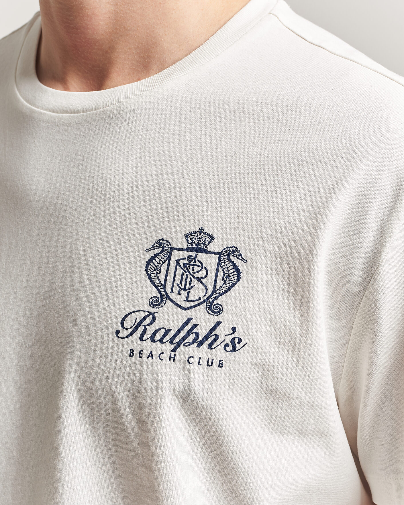Men | T-Shirts | Polo Ralph Lauren | Ralph's Beach Club Back Print Tee White