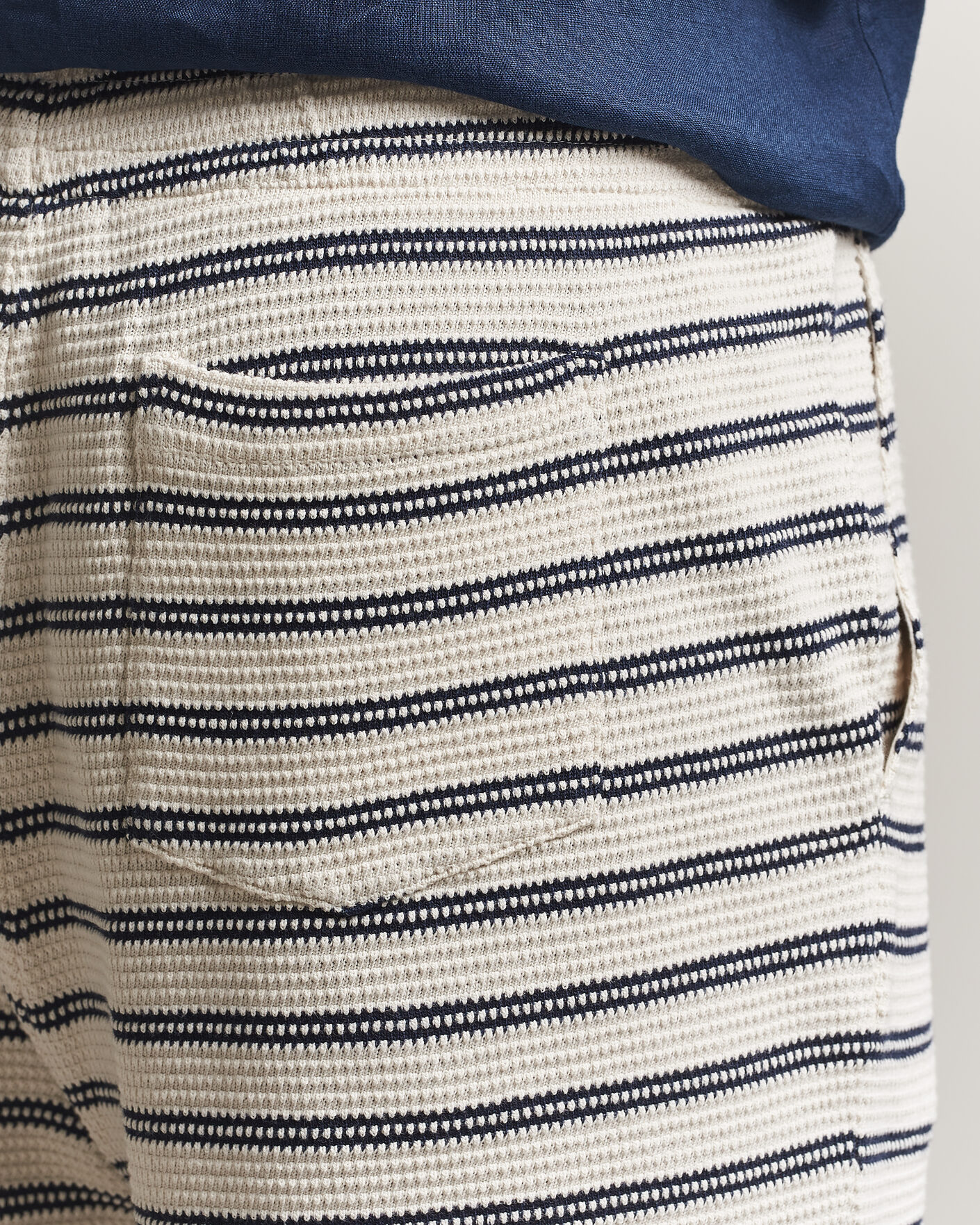 Men | Shorts | Polo Ralph Lauren | Knitted Shorts Pale Cream/Newport Navy