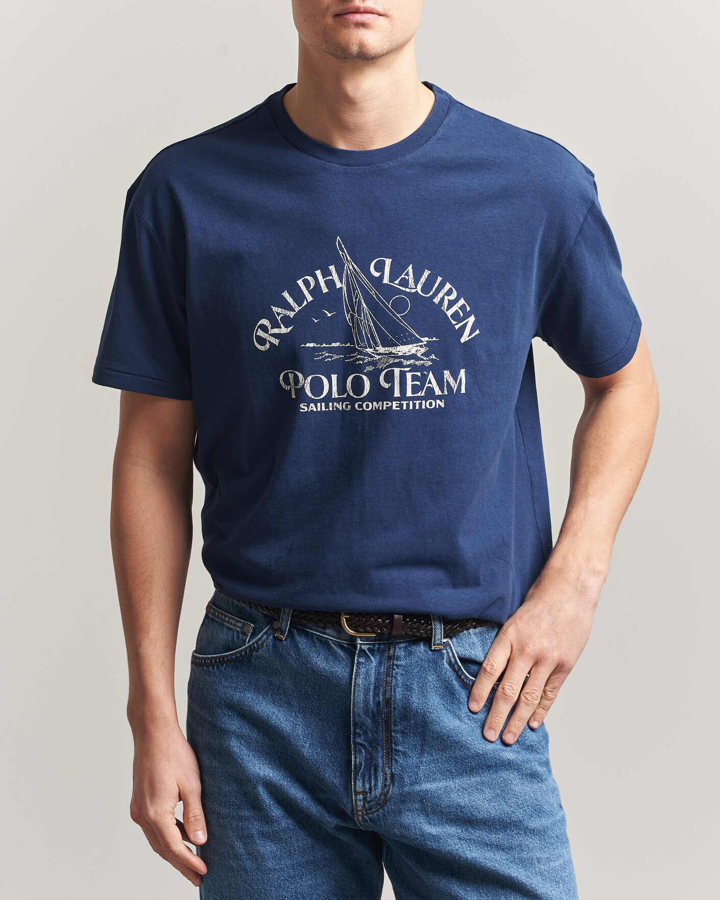 Men | T-Shirts | Polo Ralph Lauren | Ralph's Beach Club Printed Tee Dark Cobalt
