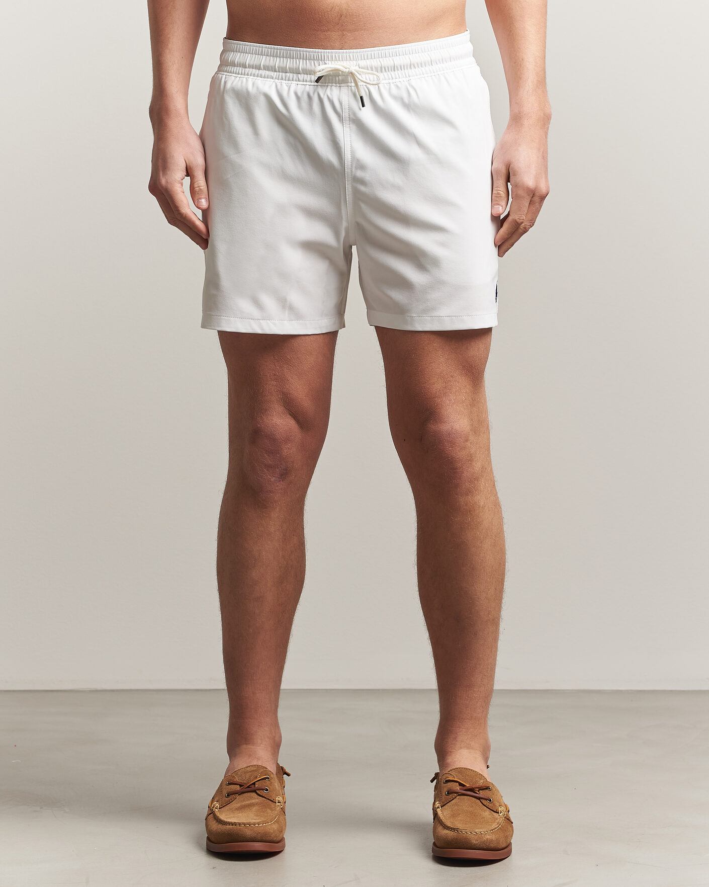 Men | Swimwear | Polo Ralph Lauren | Traveler Slim Trunk White