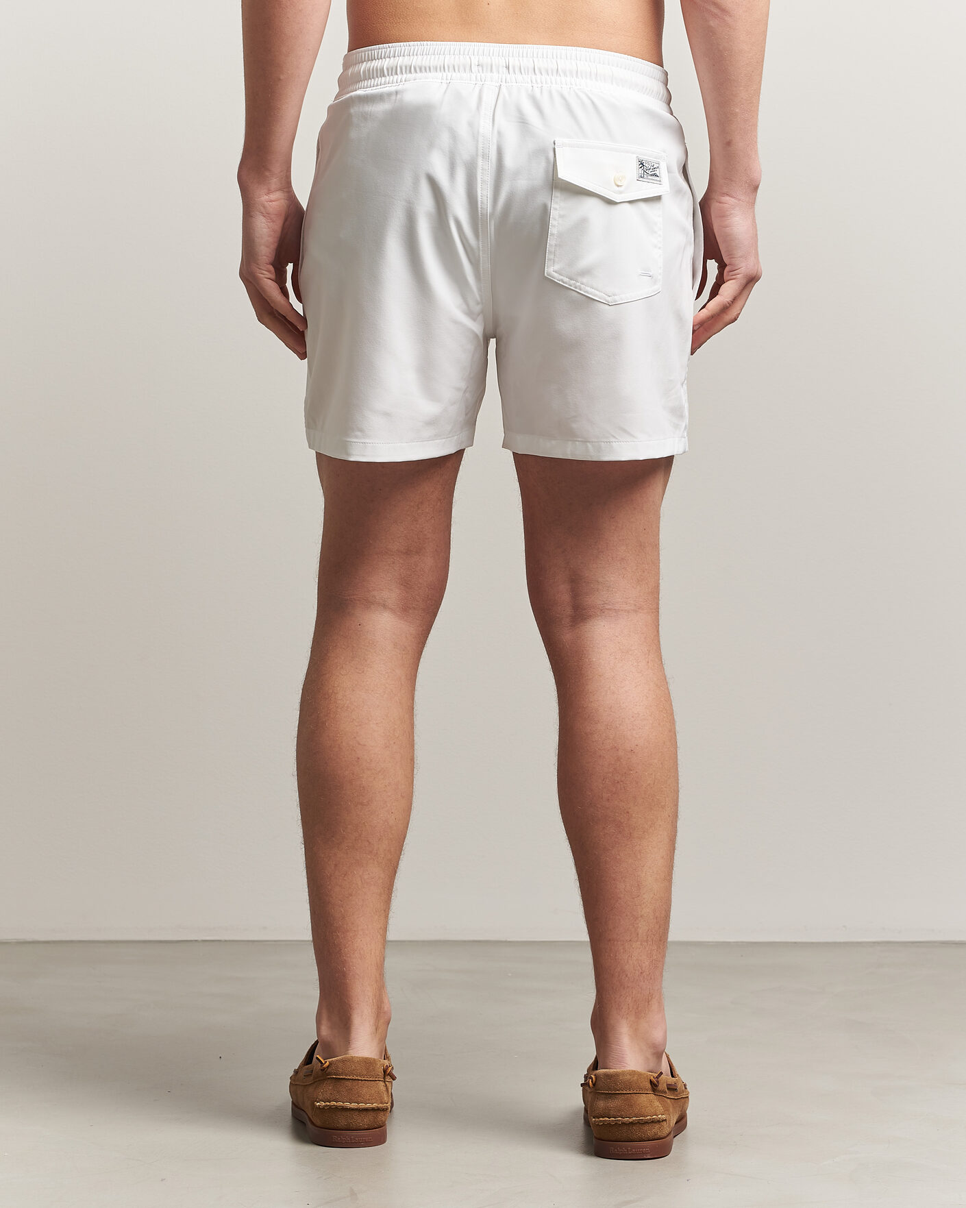 Men | Swimwear | Polo Ralph Lauren | Traveler Slim Trunk White