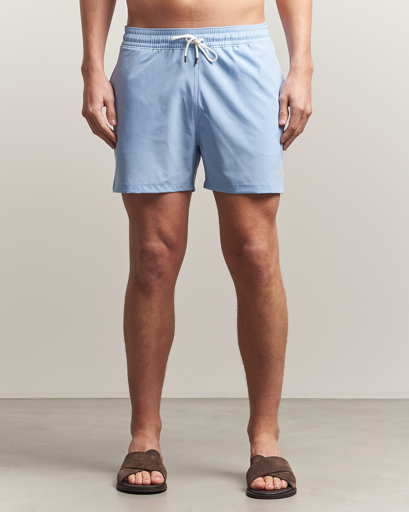 Men | Swimwear | Polo Ralph Lauren | Traveler Slim Trunk Light Blue