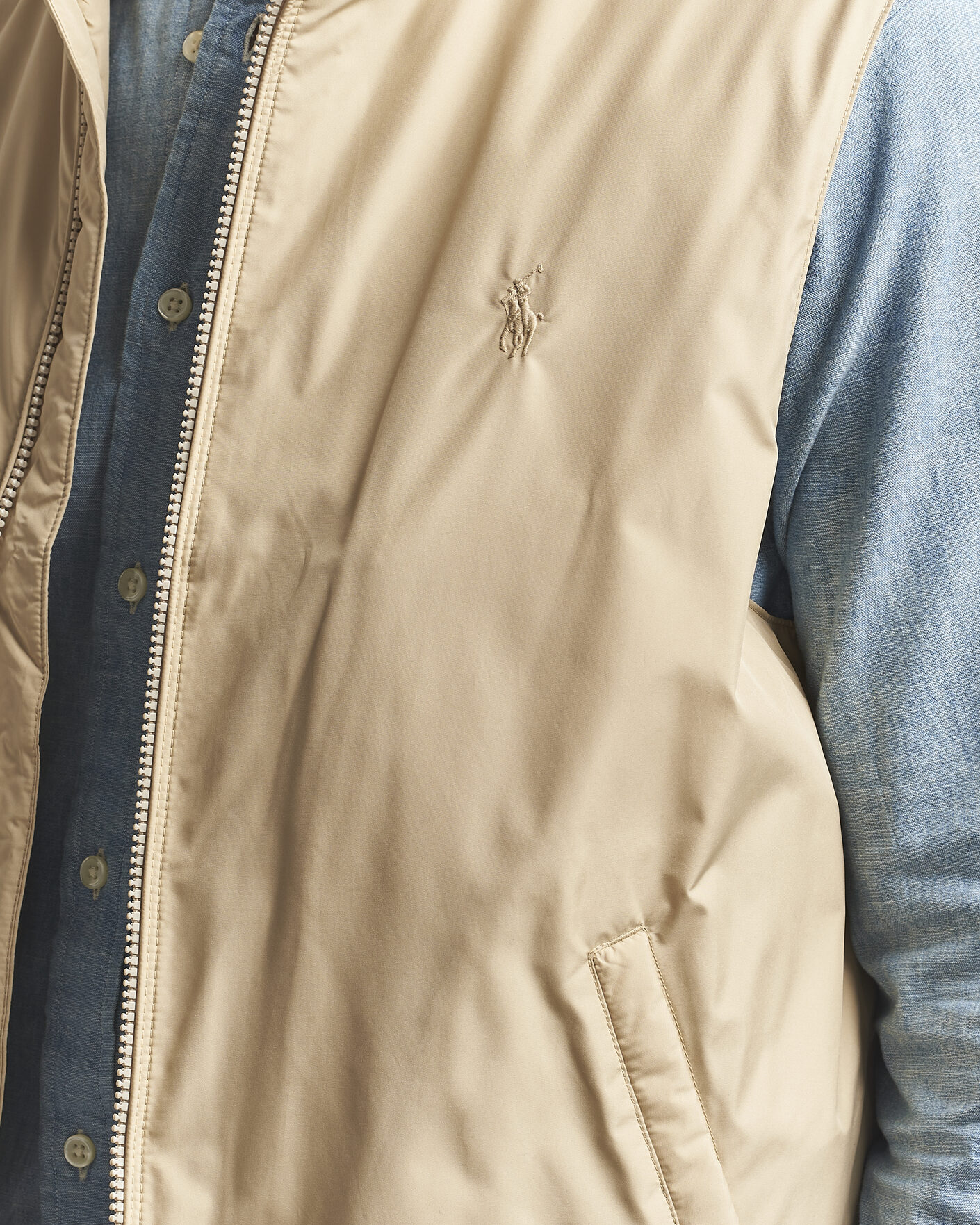 Men | Gilets | Polo Ralph Lauren | Insulated Packable Vest Beige