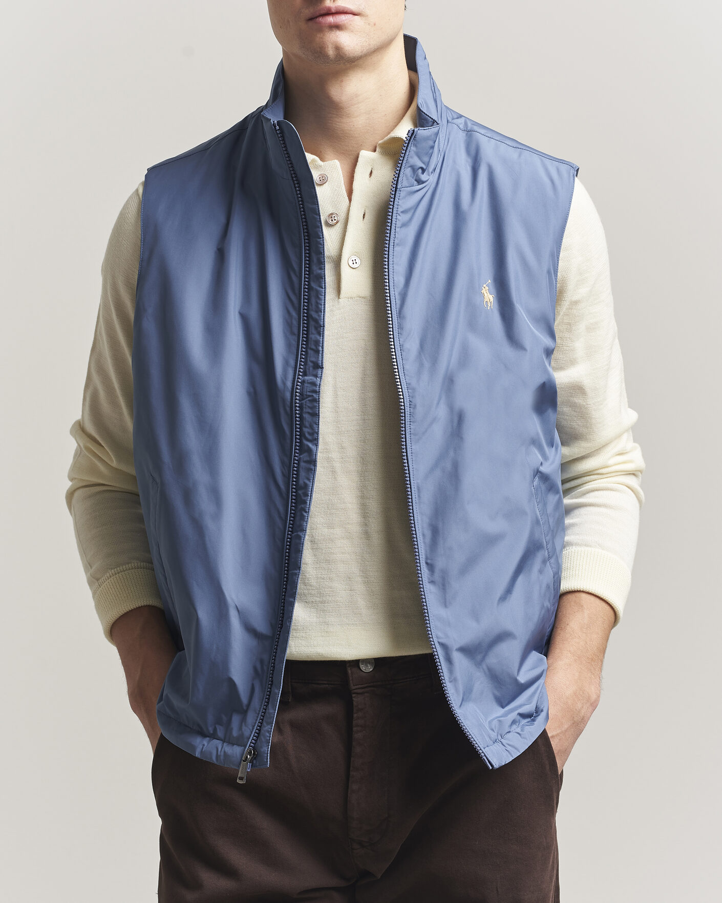 Polo Ralph Lauren Insulated Packable Vest Capri Blue at CareOfCarl.com