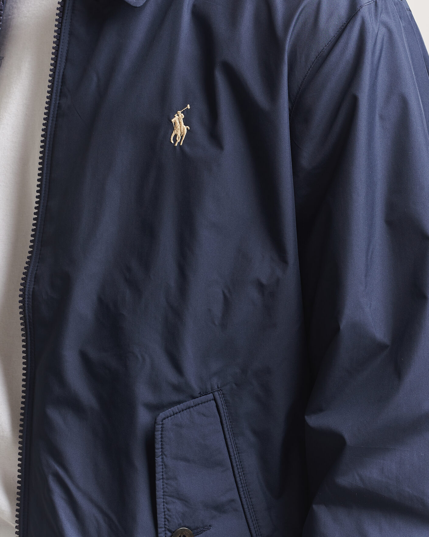 Polo Ralph Lauren Windbreaker Packable Jacket Navy at CareOfCarl.com